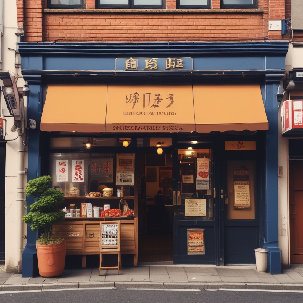 Traditional Japanese Curry Shop Front